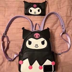 Kuromi Loungefly Backpack & Wallet